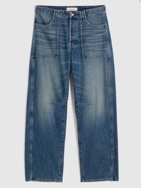 Madewell Curvy Darted Barrel Leg Jean